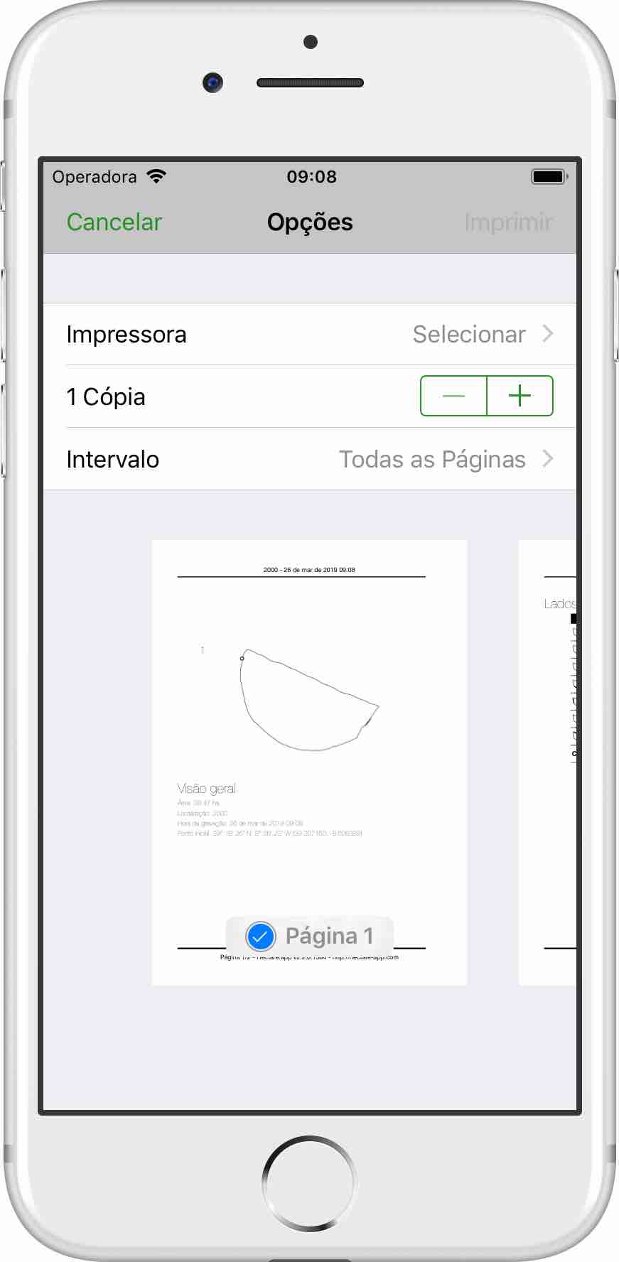 Screenshot of Page 1 of the printed page