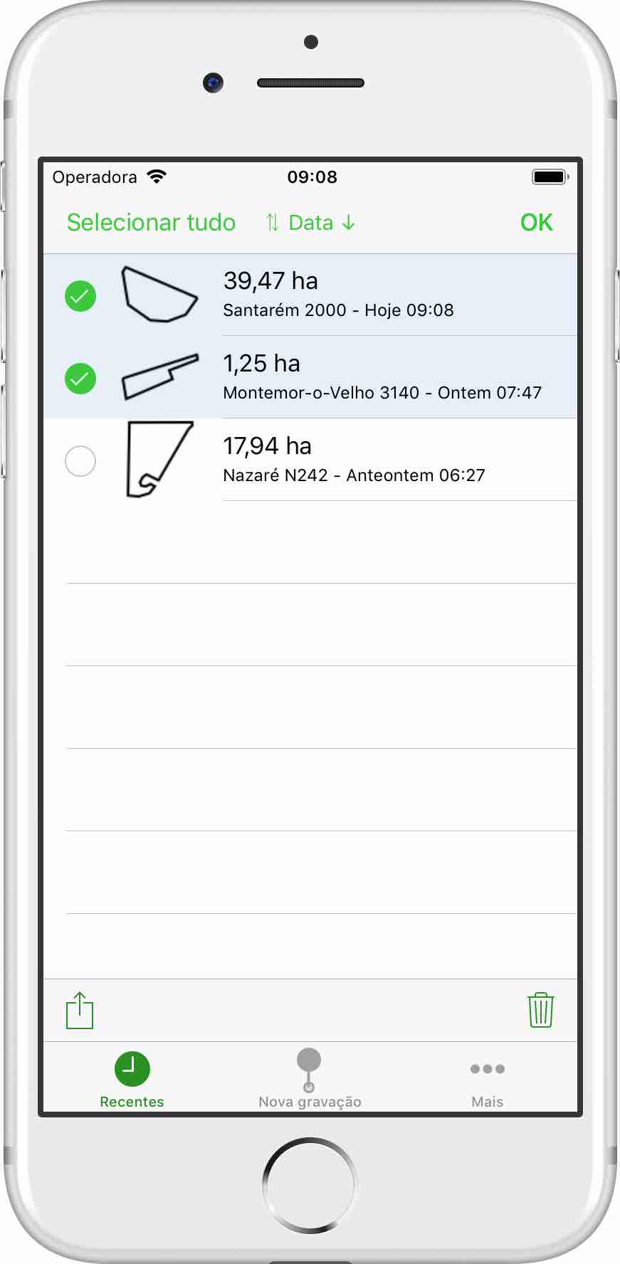 Toolbar at the bottom in edit mode